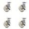 Service Caster 8 Inch Nylon Caster Set with Roller Bearing and Brake/Swivel Lock SCC-30CS820-NYR-TLB-BSL-4 - alternate 1